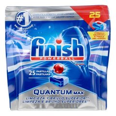 Finish Quantum Powerball trauku mazgājamās mašīnas tabletes, 25 gab. cena un informācija | Trauku mazgāšanas līdzekļi | 220.lv
