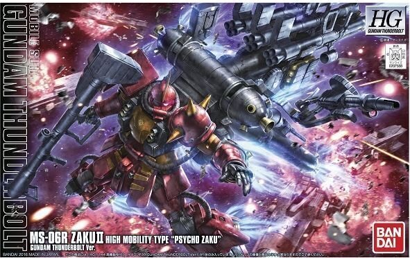 Konstruktors Bandai - HG Gundam Thunderbolt MS-06R Zaku II High Mobility Type "Psycho Zaku", 1/144, 07588 цена и информация | Konstruktori | 220.lv