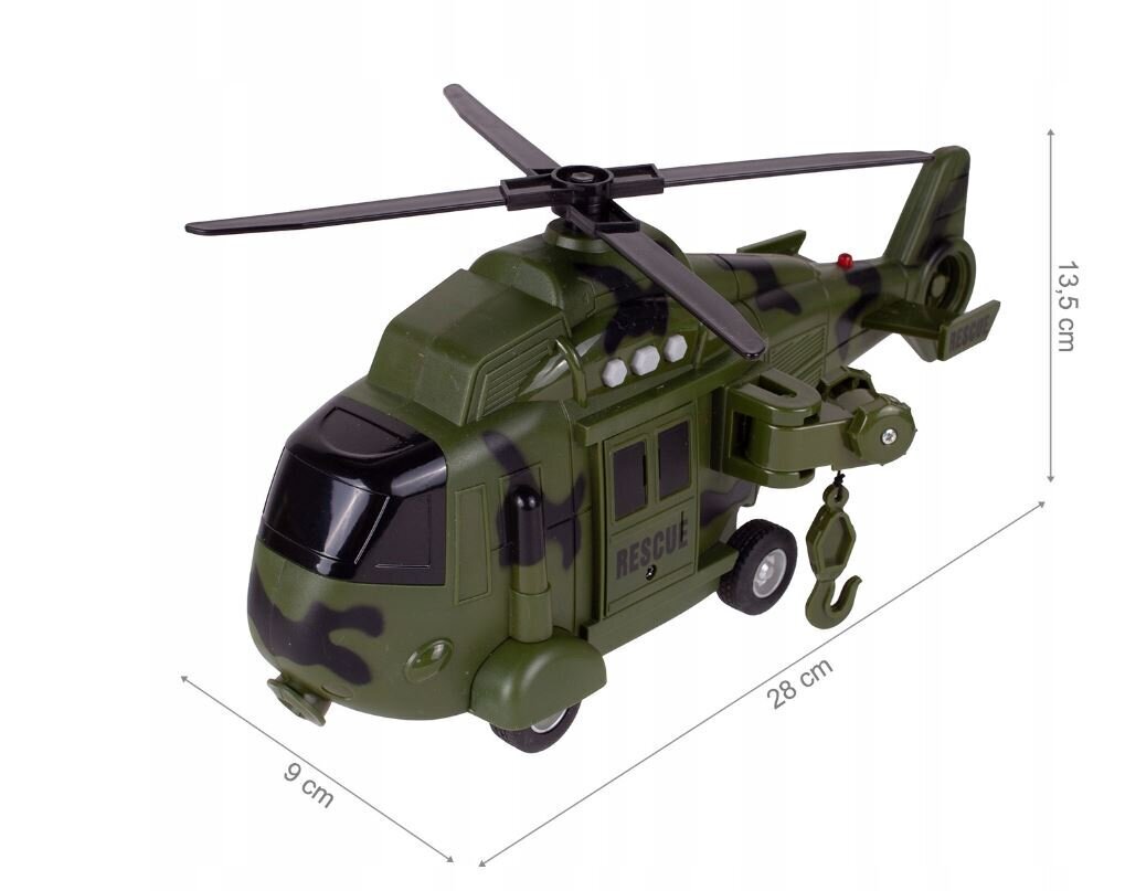 Militārais glābšanas helikopters RESKUE cena un informācija | Rotaļlietas zēniem | 220.lv
