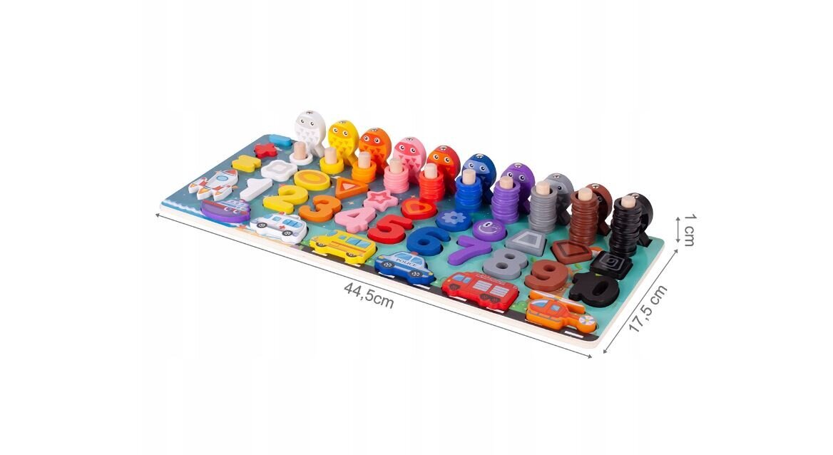 Mīkla/puzle Montessori Mācīšanās skaitīt 6in1 cena un informācija | Attīstošās rotaļlietas | 220.lv