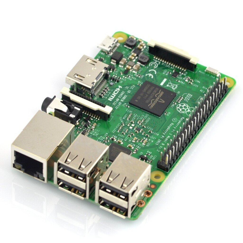 Raspberry Pi 3B WiFi + 32GB microSD + oficiālo piederumu komplekts cena un informācija | Atvērtā koda elektronika | 220.lv