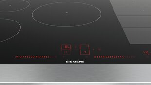 Siemens EX801LVC1E hob Black, Stainless steel Built-in Zone induction hob 5 zone(s) cena un informācija | Plīts virsmas | 220.lv