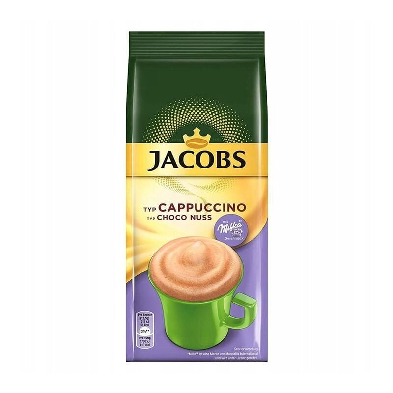 Jacobs Cappuccino šķīstošā kafija Choco Nuss 500 g. cena un informācija | Kafija, kakao | 220.lv