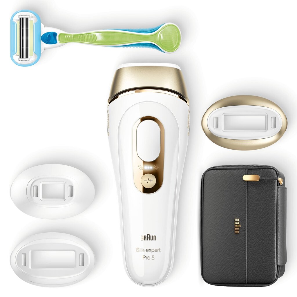 Braun Silk-expert Pro 5 PL5243 Intense pulsed light (IPL) Gold, White cena un informācija | Epilatori | 220.lv