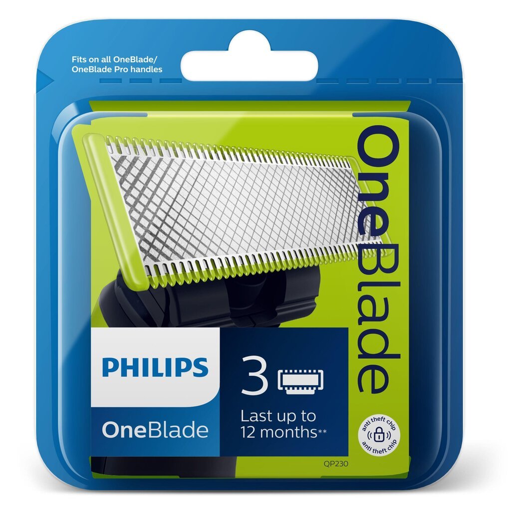 Philips Norelco OneBlade Trim, edge, shave Replaceable blade cena un informācija | Piederumi sadzīves tehnikai skaistumam | 220.lv