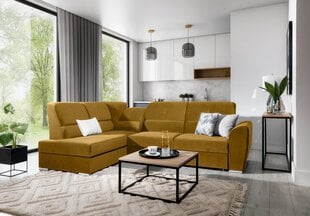 Stūra dīvāns NORE Siber, dzeltens cena un informācija | Stūra dīvāni | 220.lv