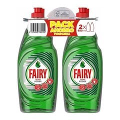 Fairy trauku mazgāšanas līdzeklis, 2 x 650 ml cena un informācija | Fairy Tīrīšanas līdzekļi un piederumi | 220.lv