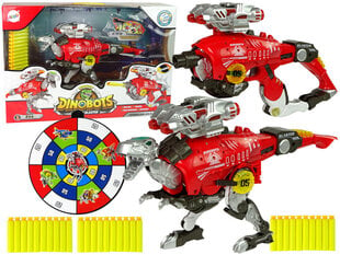 Transformera dinozaurs Dinobots ar šaušanas funkciju Lean Toys, sarkans cena un informācija | Rotaļlietas zēniem | 220.lv