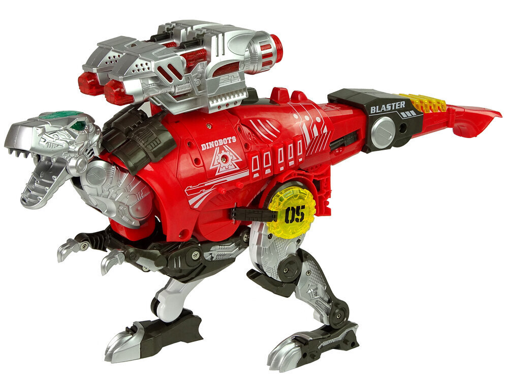 Transformera dinozaurs Dinobots ar šaušanas funkciju Lean Toys, sarkans cena un informācija | Rotaļlietas zēniem | 220.lv