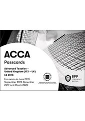ACCA Advanced Taxation FA2018: Passcards cena un informācija | Ekonomikas grāmatas | 220.lv