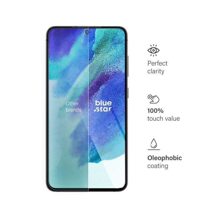 Blue Star Aizsargstikls 9H priekš Samsung Galaxy S21 FE (6,4″) цена и информация | Ekrāna aizsargstikli | 220.lv