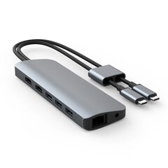 HyperDrive Hyper VIPER 10 in-2 HUB 2xHDMI / USB-CA / GE / SD / AJ цена и информация | Адаптеры и USB разветвители | 220.lv