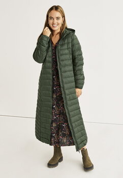 Женское длинное пальто Cellbes весна-осень, цвет оливковый цена и информация | Женские пальто | 220.lv