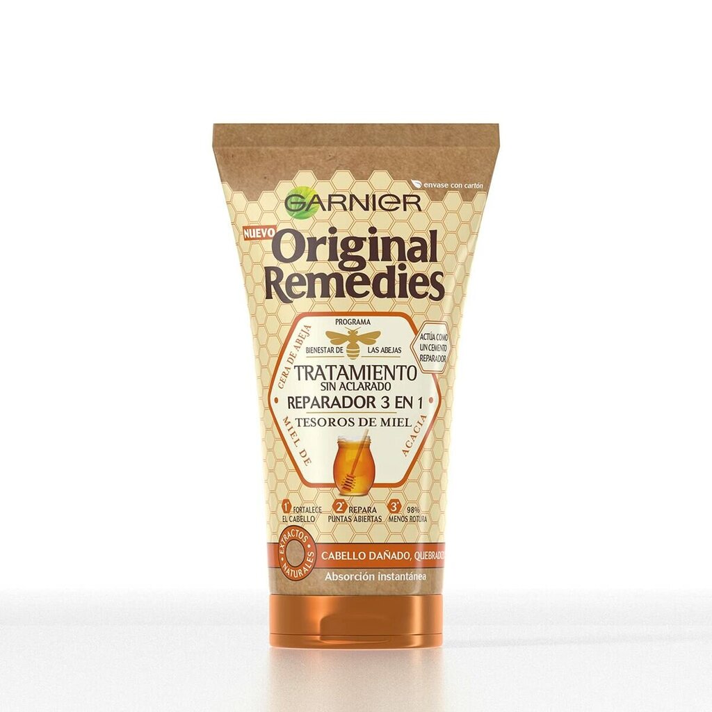 Izlīdzinošs neskalojams krēms Garnier Original Remedies Tesoros de Miel 3-vienā (150 ml) цена и информация | Matu uzlabošanai | 220.lv