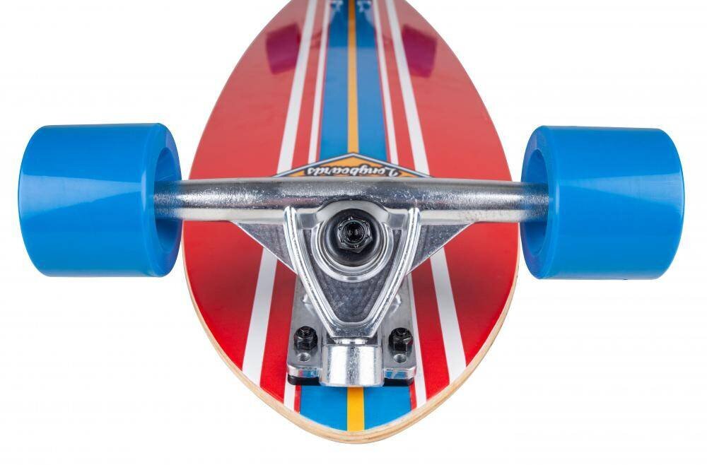 Longbords D-Street Tropical 35″ Pintail Red cena un informācija | Skrituļdēļi | 220.lv