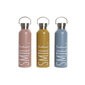 Nerūsējošā Tērauda Blašķe DKD Home Decor Smile Zils Rozā Oranžs (550 ml) (3 gb.) цена и информация | Ūdens pudeles | 220.lv