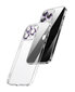 Crystal Clear Glass Case with purple metal camera protection paredzēts Apple iPhone 13 cena un informācija | Telefonu vāciņi, maciņi | 220.lv