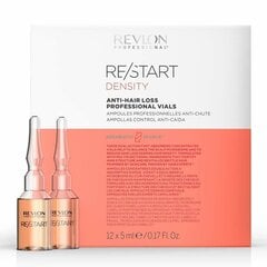 Ampulas pret matu izkrišanu Revlon Restart Density (12 x 5 ml) cena un informācija | Matu uzlabošanai | 220.lv