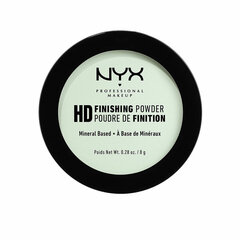 Kompaktais pūderis NYX HD Finishing Powder mint green Sārtums (8 g) cena un informācija | NYX Dekoratīvā kosmētika | 220.lv