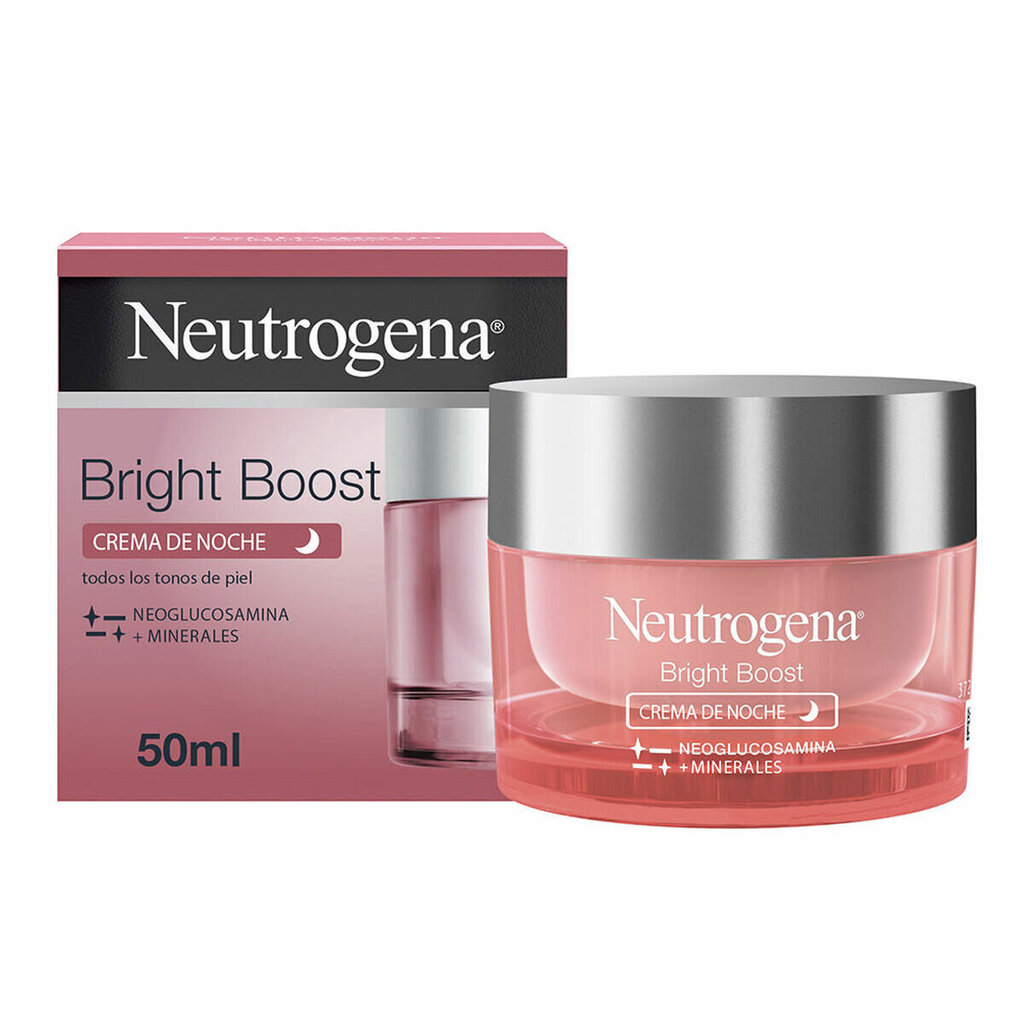 Nakts -pret-novecošanās krēms Neutrogena Bright Boost (50 ml) cena un informācija | Sejas krēmi | 220.lv