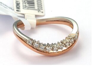 Золотое кольцо с бриллиантами 09FB5038002 09FB5038002 цена и информация | Кольца | 220.lv