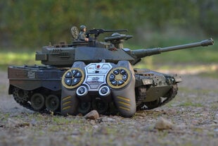 Дистанционно управляемый танк с эффектом дыма Wars King R/C Tank, зеленый цена и информация | Игрушки для мальчиков | 220.lv