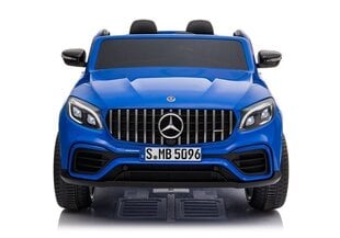 Elektromobilis bērniem Mercedes GLC 63S, zils, lakots, MP4 cena un informācija | Bērnu elektroauto | 220.lv