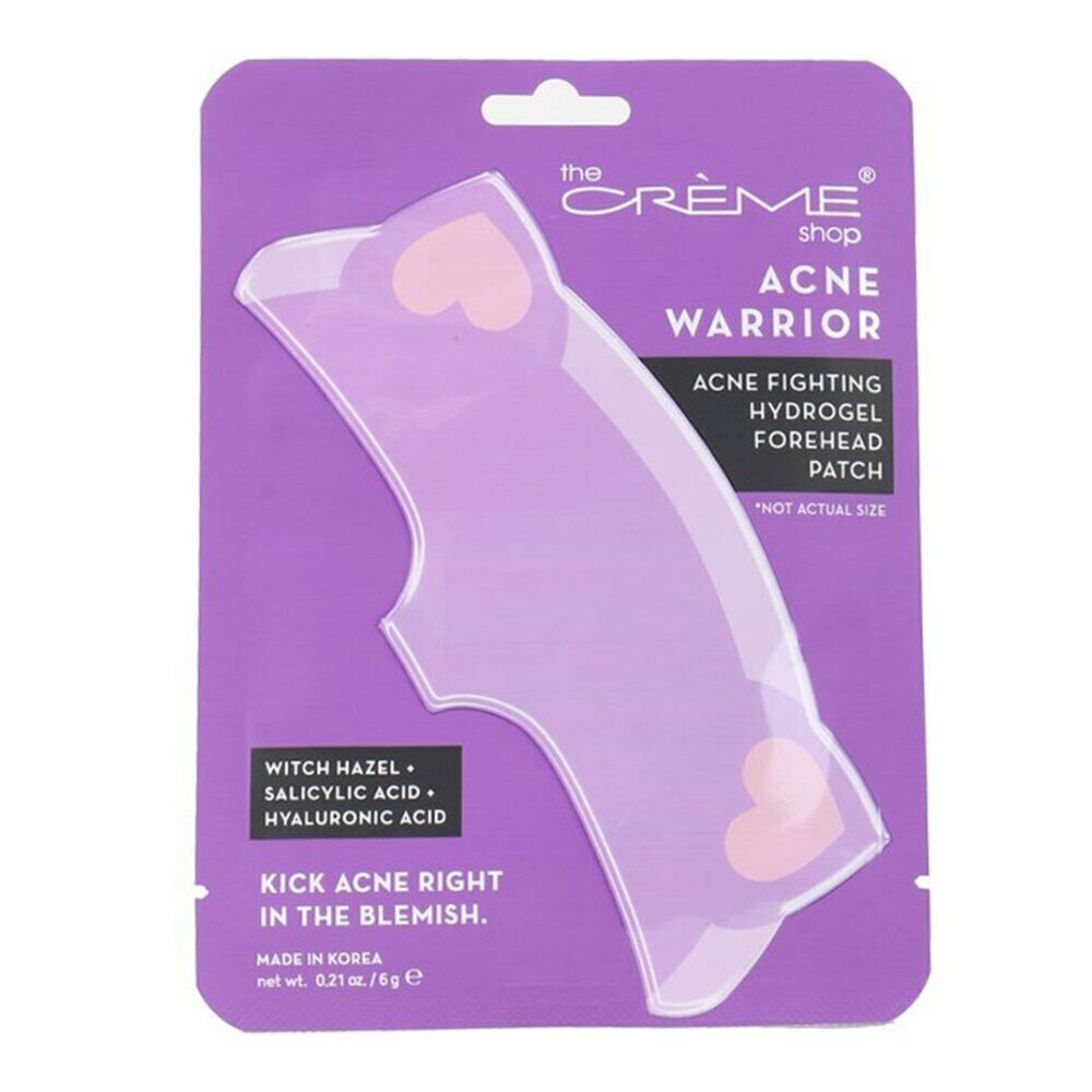 Plāksteru maskas The Crème Shop Acne Warrior Piere hidrogēls (6 g) cena un informācija | Sejas maskas, acu maskas | 220.lv