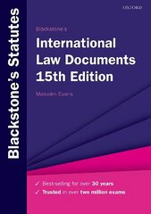Blackstone's International Law Documents 15th Revised edition цена и информация | Книги по экономике | 220.lv