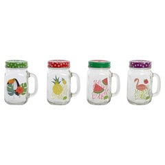 Krūzu komplekts DKD Home Decor, 500 ml, 4 gab. цена и информация | Стаканы, фужеры, кувшины | 220.lv