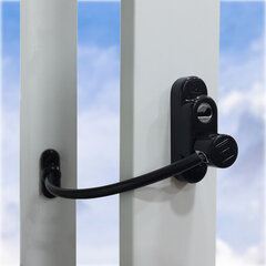 Loga slēdzene ar atslēgu Penkid melna krāsa cena un informācija | Durvju slēdzenes | 220.lv