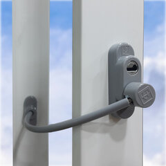 Loga slēdzene ar atslēgu Penkid pelēka krāsa cena un informācija | Durvju slēdzenes | 220.lv