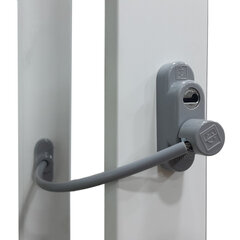 Loga slēdzene ar atslēgu Penkid pelēka krāsa cena un informācija | Durvju slēdzenes | 220.lv