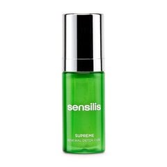 Nakts pretnovecošanās krēms Sensilis Supreme Renewal Detox Cure (30 ml) cena un informācija | Sejas krēmi | 220.lv