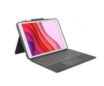 Tastatūra Logitech Combo Touch iPad 7th Gen spāņu valodā цена и информация | Somas, maciņi | 220.lv