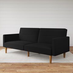Dīvāns Dorel Home Channel, melns cena un informācija | Dīvāni | 220.lv