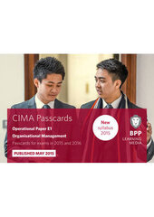 CIMA E1 Organisational Management: Passcards, Operational paper E1, CIMA E1 Organisational Management cena un informācija | Ekonomikas grāmatas | 220.lv