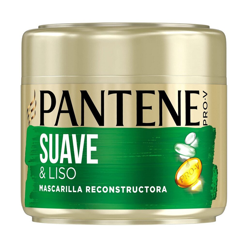 Spēcinoša matu maska Pantene PRO-V Smooth & Sleek (300 ml) cena un informācija | Matu uzlabošanai | 220.lv