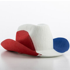 Ковбойская шляпа с флагом Франции цена и информация | Карнавальные костюмы, парики и маски | 220.lv