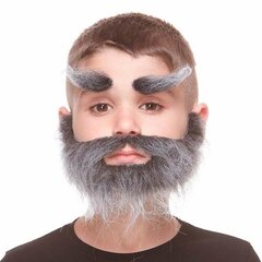 False beard My Other Me Pelēks cena un informācija | Karnevāla kostīmi, maskas un parūkas | 220.lv