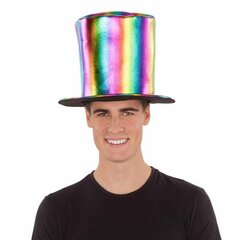 Top hat My Other Me Rainbow цена и информация | Карнавальные костюмы, парики и маски | 220.lv