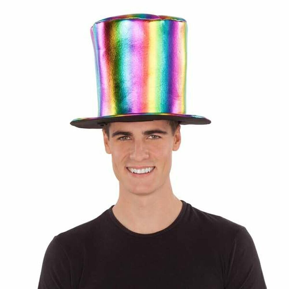 Top hat My Other Me Rainbow cena un informācija | Karnevāla kostīmi, maskas un parūkas | 220.lv