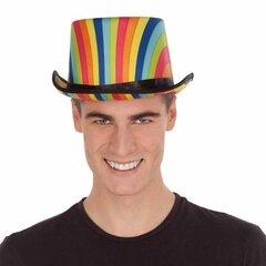 Top hat My Other Me Rainbow цена и информация | Карнавальные костюмы, парики и маски | 220.lv