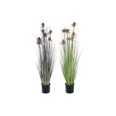 Декоративное растение DKD Home Decor Лиловый Светло Pозовый PVC PE (20 x 20 x 90 cm) (2 штук) цена и информация | Искусственные цветы | 220.lv