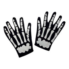 Перчатки My Other Me Скелет взрослых (One Size) цена и информация | Карнавальные костюмы, парики и маски | 220.lv