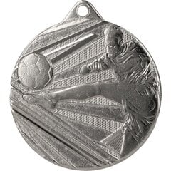 Tērauda sudraba futbola medaļa, 5 cm cena un informācija | Numismātika, filatēlija | 220.lv