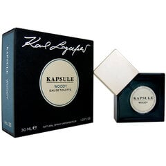 Lagerfeld Kapsule Woody EDT unisex 30 ml cena un informācija | Vīriešu smaržas | 220.lv