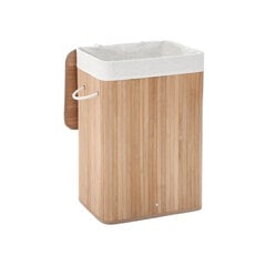 Бамбуковая корзина для белья 72 л цена и информация | Аксессуары для ванной комнаты | 220.lv