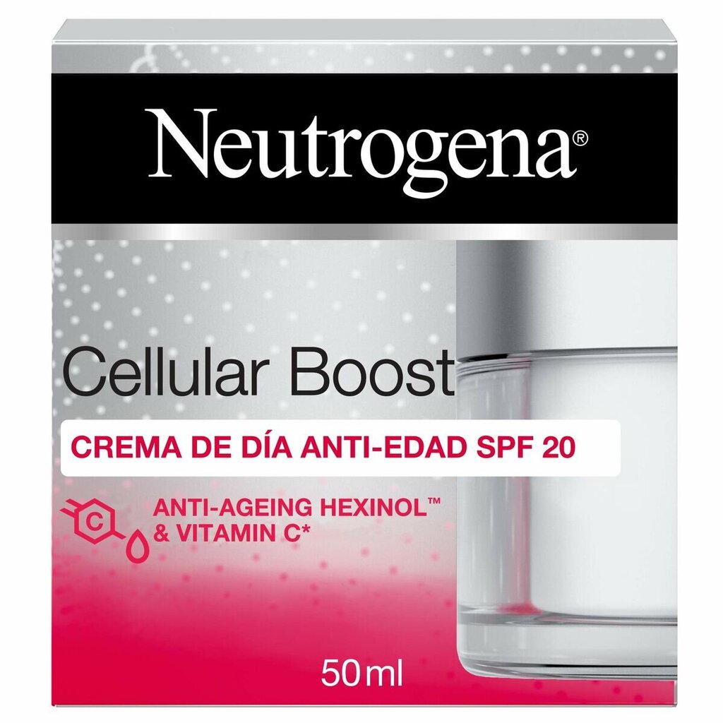 Dienas krēms Neutrogena Cellular Boost Spf 20 (50 ml) cena un informācija | Sejas krēmi | 220.lv