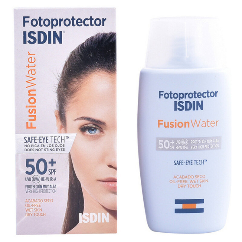 Sauļošanās krēms sejai Isdin Fotoprotector Fusion Water Spf 50+ (Unisekss) (50 ml) cena un informācija | Sauļošanās krēmi | 220.lv